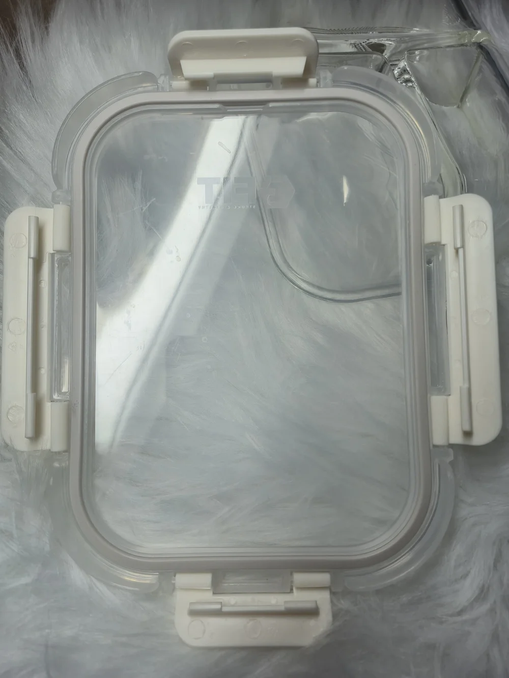 Glass Food Storage Container with White Snap Lid - Home Storage & Organization
